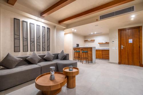 Кухня или мини-кухня в Al Masa Hotel El Sokhna
