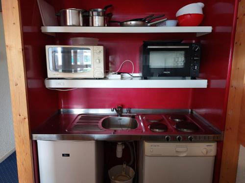 Appartement 2 pièces, 5 pers, animaux admis, Wi-Fi, Arc 1800 - FR-1-411-101