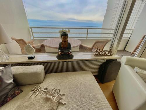 Ruang duduk di Apartment am Meer