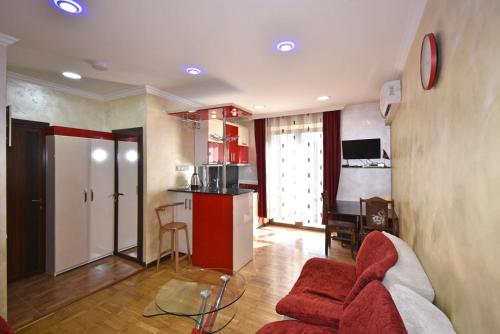 Køkken eller tekøkken på Comfortable apartment
