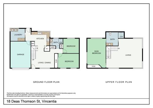 a floor plan of a house at Sunrise Point Beach House by Experience Jervis Bay in Vincentia