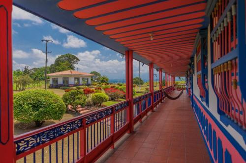 Balkón nebo terasa v ubytování Hotel Arrayanes del Quindío