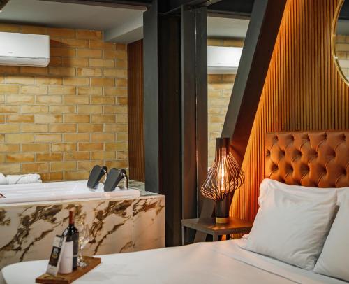 Ein Bett oder Betten in einem Zimmer der Unterkunft One Apartments Laureles
