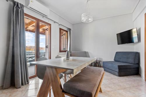 Vasilis Apartmentsにあるシーティングエリア