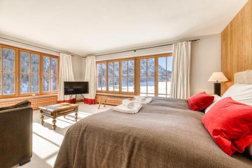 Posteľ alebo postele v izbe v ubytovaní Chalet Lilly - Luxury by A-Appartments mit Ski in - Ski out