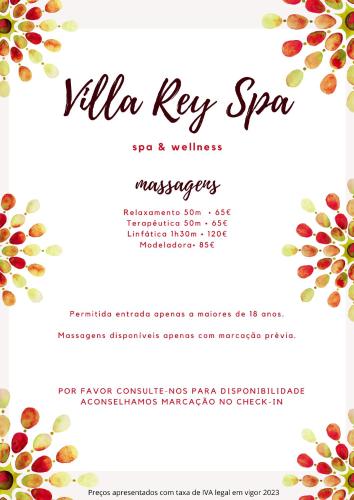 a invitation for a yoga session with a flower pattern at Villa Rey Spa & Hotel in Vila de Rei