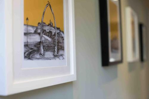 a picture of a picture frame on a wall at The Old Middle School Addingham in Addingham