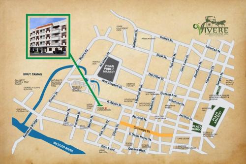 a map of the city of wivenhoe at CONDO UNIT walking distance to CALLE CRISOLOGO in Ayusan Norte