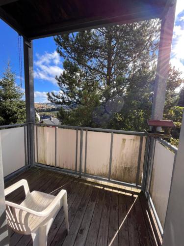 Balkoni atau teres di 3 Zimmer Apart Bergblick