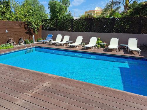 Bazén v ubytování Villa Jasmine in Empa, Paphos nebo v jeho okolí