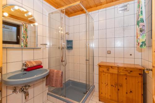 Koupelna v ubytování Appartment Lerch