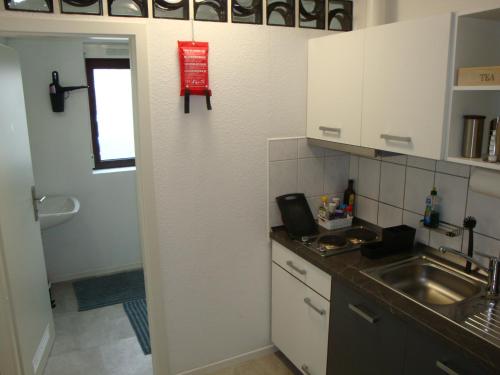 Dapur atau dapur kecil di Cenet 1 Zimmer Apartment