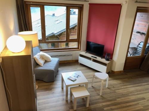 Studio 4 pers, balcon, proche centre Châtel