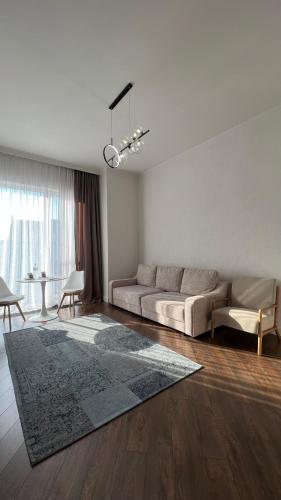 Χώρος καθιστικού στο Hotel Manica Esentai City