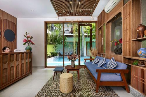 Χώρος καθιστικού στο Tam House Villa Hotel