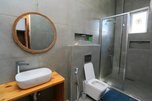 Ένα μπάνιο στο Lulubay Serviced Appartments