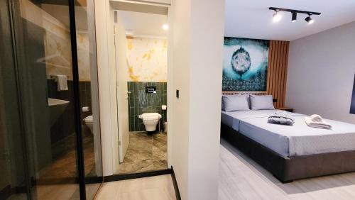 Ένα μπάνιο στο Çimentepe Residence Deluxe 6 - Residence Apartment in Yalikavak