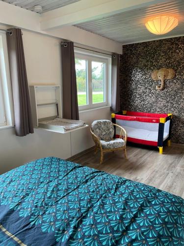 Una cama o camas en una habitación de Chez Nat