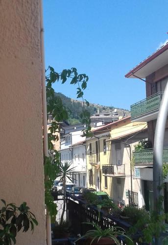 a view from the balcony of a building at Appartamento Luzzi in Tagliacozzo