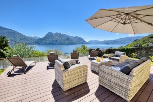 Bello Pezzo 3-Bedroom Lakeview Apartment with Shared Garden and Terrace