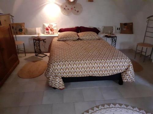 Ένα ή περισσότερα κρεβάτια σε δωμάτιο στο Maison - Le Rubato