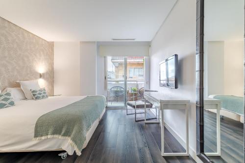 Postel nebo postele na pokoji v ubytování Madrid Rental Flats - Alquiler de Temporada