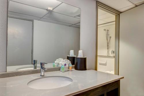Bilik mandi di Motel 6 Arlington TX Entertainment District