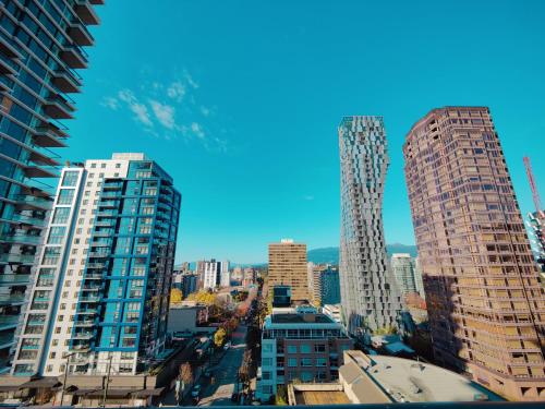 Nespecifikovaný výhled na destinaci Vancouver nebo výhled na město při pohledu z aparthotelu