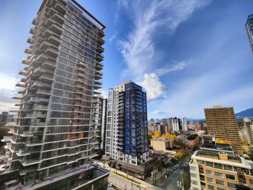 Nespecifikovaný výhled na destinaci Vancouver nebo výhled na město při pohledu z aparthotelu