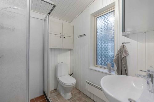 Koupelna v ubytování Skovmrvej 6, 8400 Ebeltoft