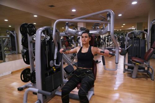 Fitness centrum a/nebo fitness zařízení v ubytování Hotel Spa Villalba