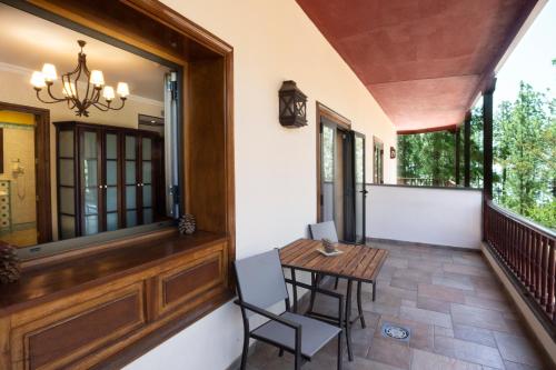 Balkón nebo terasa v ubytování Hotel Spa Villalba