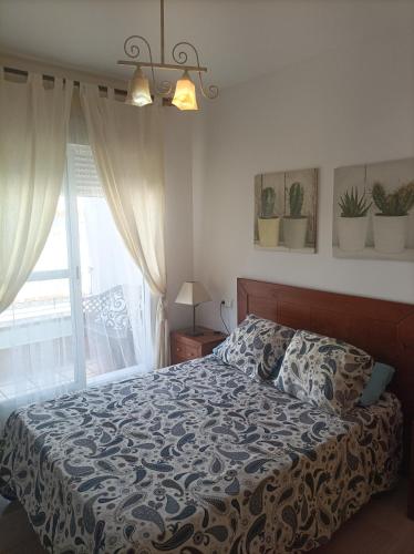 Ένα ή περισσότερα κρεβάτια σε δωμάτιο στο Ático cala de Mijas