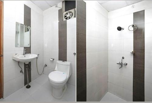 Koupelna v ubytování HOTEL HAYAT RESIDENCY