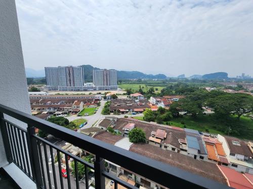 a view of a city from a balcony at Horizon Premium Suite - Ipoh in Ipoh
