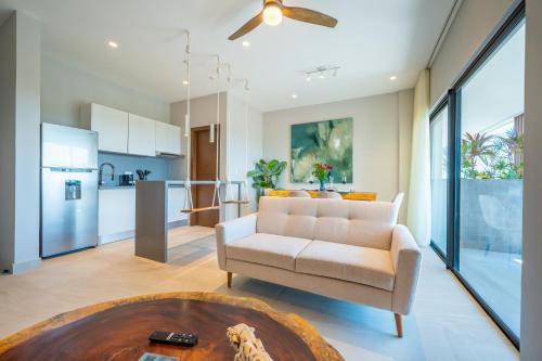 Kuchyň nebo kuchyňský kout v ubytování Kippal - Modern Oasis - ApartHotel