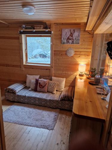 Χώρος καθιστικού στο Mini saunahouse