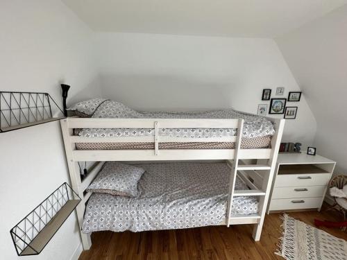 Postel nebo postele na pokoji v ubytování Gîte Le Manala