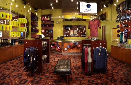a store with a clothing store with clothes on display at Red Rock Casino Resort & Spa in Las Vegas