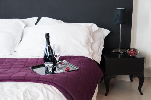 Кровать или кровати в номере Michelangelo Etna Hotel