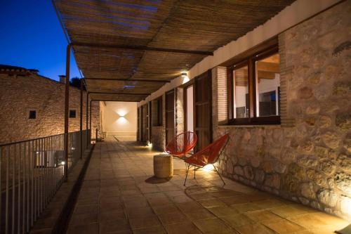 Μπαλκόνι ή βεράντα στο Casa rural Masia Les Apieres