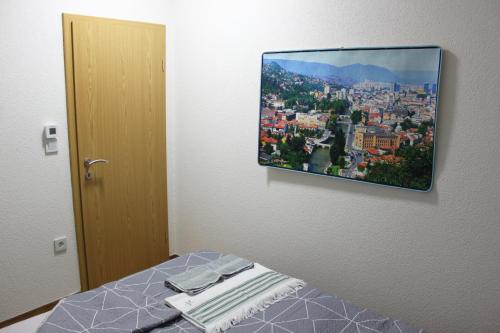 Postel nebo postele na pokoji v ubytování Restart Apartment