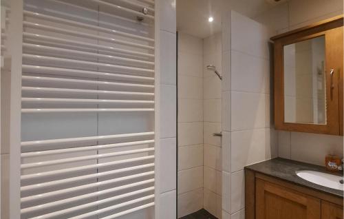 a bathroom with a shower and a sink at Nice Home In Sint-oedenrode With Wifi in Sint-Oedenrode