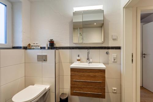 Koupelna v ubytování Ferienwohnung Kleine Auszeit