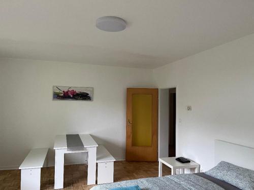 Ένα ή περισσότερα κρεβάτια σε δωμάτιο στο Wohnung Dora