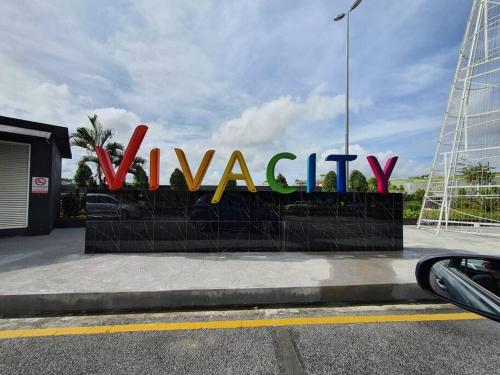 a sign that says vaughan on the side of a street at Lovely Vivacity Jazz 2 Cozy Condo 2 Card LV11B in Kuching