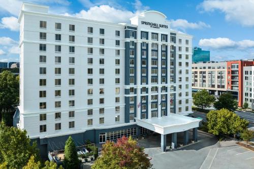 an aerial view of the sheraton philadelphia hotel at SpringHill Suites by Marriott Atlanta Buckhead in Atlanta