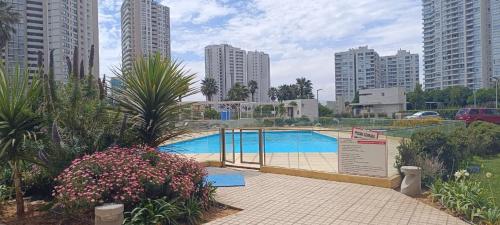 Πισίνα στο ή κοντά στο Costa Marina hermoso departamento