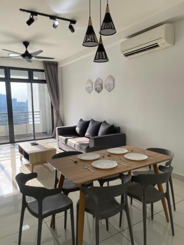 Χώρος καθιστικού στο 1Tebrau Southkey Midvelly By Affinity Johor Bahru