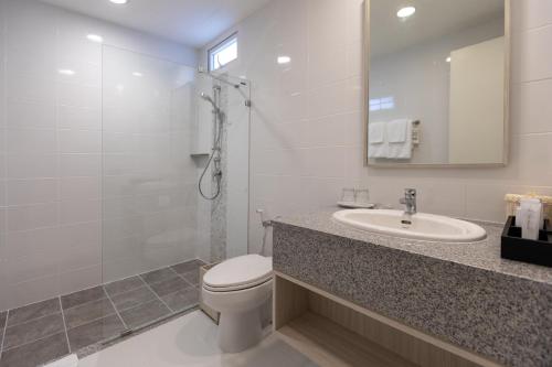 Koupelna v ubytování Kantary Hotel Banchang